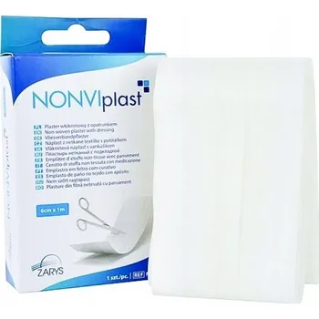 Náplast ZARYS International Group NONVIplast netkaná náplast s krytím, bílá, 8cm x 1m, nesterilní
