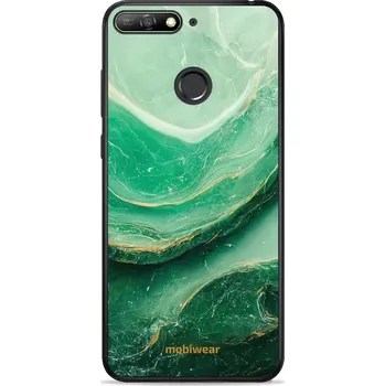 Pouzdro na mobilní telefon Lesklý kryt Mobiwear Glossy - Honor 7A - G023G - Zelený mramor (Prémiové lesklé pouzdro, obal, kryt Mobiwear Glossy na mobil Honor 7A - G023G - Zelený mramor, materiál Plast + TPU silikon - krytí po všech stranách, neošoupatelný potisk, tenké provedení,)