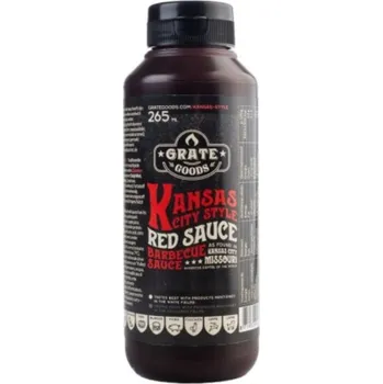 Omáčka BBQ omáčka Kansas City Red Barbecue 265ml Grate Goods