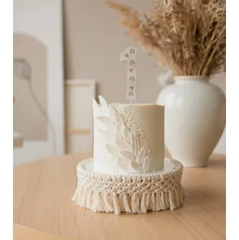 Vánoční ozdoba Dřevěná zapichovací ozdoba s věkem DUHA