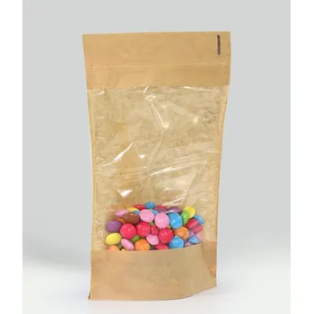 Chladicí sáček Doypack ZIP okénko 130x70x225 100ks 500g window