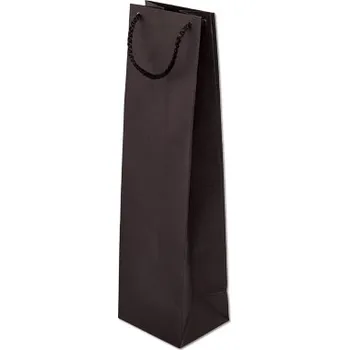 Obalový materiál Papírová EKO taška 110x90x400mm PP ucho černá 100 ks