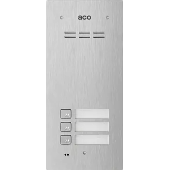 ACO COMO-PRO-A3 panel se třemi lokátory pod omítku