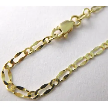 Náramek Klenoty Budín Mohutný dámský náramek ze žlutého zlata (kávové zrno) 585/1,55gr 19cm 3640025 (Klenoty Budín Mohutný dámský náramek ze žlutého zlata (kávové zrno) 585/1,55gr 19cm 3640025)