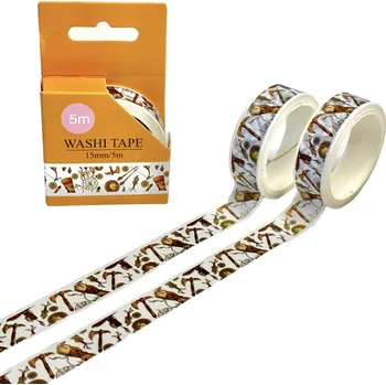 Lepicí páska AKN Washi páska - Zahradní nářadí (5m)