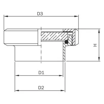 Svářečská kukla Průzor-1.4404: DN 32