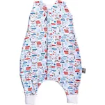 Kaarsgaren Letní spací pytel s nožičkami bambus modrý autíčka Vel. 60 cm