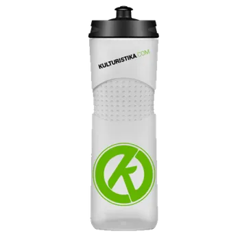 Shaker Kulturistika.com Sportovní láhev 650ml - průhledná
