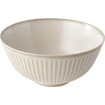 Jídelní miska RIDGED ALABASTER 16 cm, 550 ml, krémová, MIJ - doprava zdarma od 2999 Kč