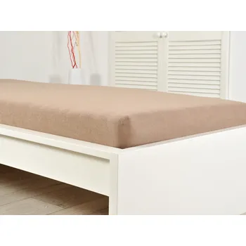 Prostěradlo B.E.S. - Petrovice, s.r.o. Prostěradlo Froté IDEAL - Ořechová Rozměr: 90 x 200
