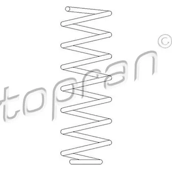 Pružina podvozku, , 1H6511115J, 1H6511115K, TOPRAN, 109 535