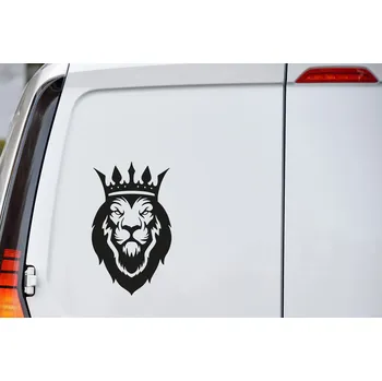 Samolepící dekorace Lepy.cz Samolepka na auto Lev Velikost (šířka x výška): 10x17cm, Barevná varianta: Světle růžová