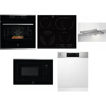 Set domácích spotřebičů ELECTROLUX KOEBP39X + ELECTROLUX EHF6547FXK + ELECTROLUX LFP326S + ELECTROLUX LMS4253TMX + ELECTROLUX EEM48300IX