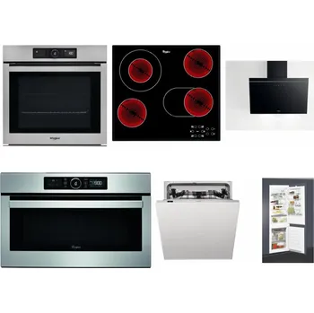 Set domácích spotřebičů WHIRLPOOL AKZ9 9480 IX + WHIRLPOOL AKT 8190/BA + WHIRLPOOL AKR 62F LT K + WHIRLPOOL ABSOLUTE AMW 730 IX + WHIRLPOOL WIC 3C33 PFE + WHIRLPOOL ART 65031