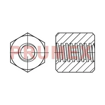Matice Matice trapézová šestihranná DIN 103 Tr20x4