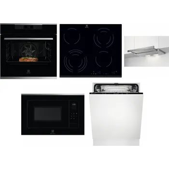 Set domácích spotřebičů ELECTROLUX KOEBP39X + ELECTROLUX EHF6343FOK + ELECTROLUX LFP326S + ELECTROLUX LMS4253TMX + ELECTROLUX EEA27200L