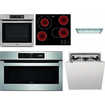 Set domácích spotřebičů WHIRLPOOL AKZ9 9480 IX + WHIRLPOOL AKT 8190/BA + WHIRLPOOL AKR 650/1 IX + WHIRLPOOL ABSOLUTE AMW 730 IX + WHIRLPOOL WIC 3C33 PFE