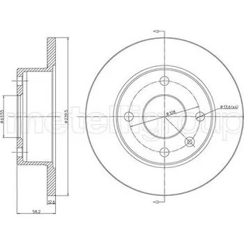 Brzdový kotouč Brzdový kotouč, , 1619174, 1629478, 5022662, 6092165, 6100043, 6158206, 6158208, 6169972, 6169973, 83BB1125AA, 83BB1125AB, 83BB1125AD, 83BB1125DA, 83BB1125DB, METELLI, 23-0098