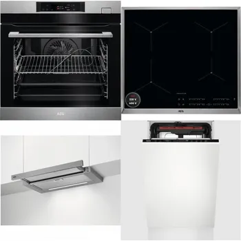 Set domácích spotřebičů AEG BSK782380M + AEG Mastery SenseBoil IAE64413XB + AEG DPE5660M + AEG Mastery MaxiFlex FSE73507P