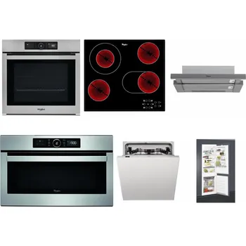 Set domácích spotřebičů WHIRLPOOL AKZ9 9480 IX + WHIRLPOOL AKT 8190/BA + WHIRLPOOL AKR 749/1 IX + WHIRLPOOL ABSOLUTE AMW 730 IX + WHIRLPOOL WIC 3C33 PFE + WHIRLPOOL ART 65031