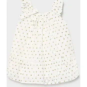 Kojenecké šaty Dívčí šaty Mayoral 1979 smetanové Rozměr: 74
