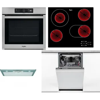 Set domácích spotřebičů WHIRLPOOL AKZ9 9480 IX + WHIRLPOOL AKT 8190/BA + WHIRLPOOL AKR 650/1 IX + WHIRLPOOL WSIO 3O34 PFE X
