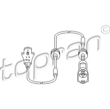 Přislušenství brzdového systému Senzor, opotřebení brzdového obložení, , 6238323, 90495144, TOPRAN, 203 971