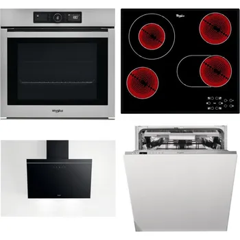 Set domácích spotřebičů WHIRLPOOL AKZ9 9480 IX + WHIRLPOOL AKT 8190/BA + WHIRLPOOL AKR 62F LT K + WHIRLPOOL WIO 3T133 PLE