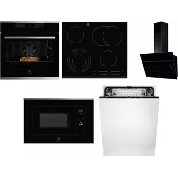 Set domácích spotřebičů ELECTROLUX KOEBP39X + ELECTROLUX EHF6547FXK + ELECTROLUX LFV316K + ELECTROLUX LMS2203EMX + ELECTROLUX EEA27200L