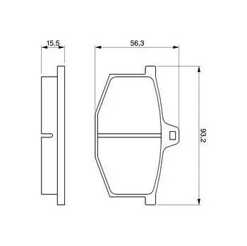Brzdová destička Sada brzdových destiček, kotoučová brzda, , BOSCH, 0 986 464 801