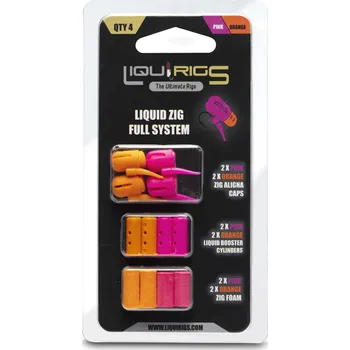 Liquirigs - Liquid Zig kompletní systém, růžová a oranžová 4+4+4 ks + Kód na slevu 10%: SLEVA10
