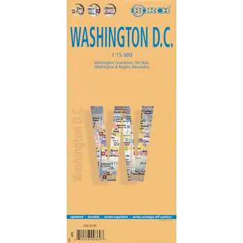 Borch plán Washington D.C. 1:15 t. laminovaný