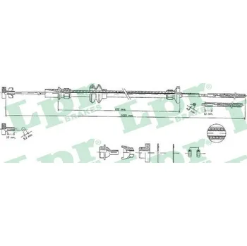 Spojkové lanko Tazne lanko, ovladani spojky, , 6K1721335J, LPR, C0452C