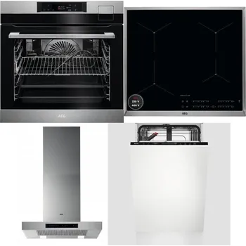 Set domácích spotřebičů AEG BSK792380M + AEG Mastery SenseBoil IAE64413XB + AEG Mastery DBB5660HM + AEG Mastery GlassCare FSE73407P