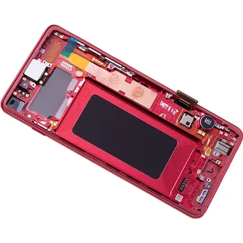 Samsung originální LCD a dotyková vrstva pro S10 červená