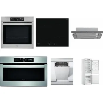 Set domácích spotřebičů WHIRLPOOL AKZ9 9480 IX + WHIRLPOOL WS Q2760 BF + WHIRLPOOL AKR 749/1 IX + WHIRLPOOL ABSOLUTE AMW 730 IX + WHIRLPOOL WSIC 3M27 C + WHIRLPOOL WHC18 T311