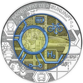 Stříbrná-niob pamětní mince Mobilita budoucnosti, Standard, rok 2021