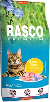 Krmivo pro kočku Rasco Premium Cat Kibbles Adult Chicken/Chicori Root