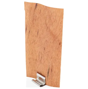 Výroba svíčky Přírodní dřevěný knot s kovovým držákem 4 cm