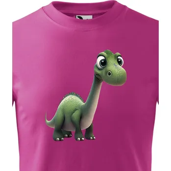 Dětské triko Brachiosaurus, Barva Purpurová, Velikost 122 cm/6 roků, Canvas Dětské tričko Bezvatriko.cz 1788