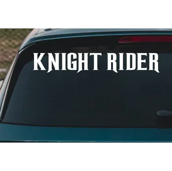 Samolepící dekorace Lepy.cz Samolepka na auto Knight rider Velikost (šířka x výška): 19x3cm, Barevná varianta: Krémová