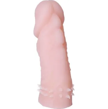 Návlek na penis LOLO vyhnutý návlek na penis s vroubky