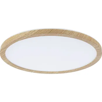 Paulmann Atria Shine, stropní svítidlo s korónou, 16W LED 3000K, průměr 29,3cm, dřevěný vzhled, IP44