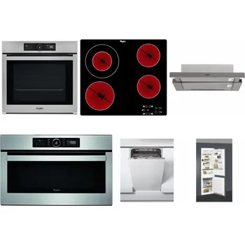 Set domácích spotřebičů WHIRLPOOL AKZ9 9480 IX + WHIRLPOOL AKT 8130/NE + WHIRLPOOL AKR 5390/1 IX + WHIRLPOOL ABSOLUTE AMW 730 IX + WHIRLPOOL WSIC 3M27 C + WHIRLPOOL ART 66112