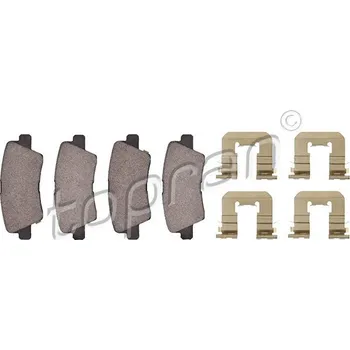 Brzdový systém Sada brzdových destiček, kotoučová brzda, , 583022KA10, TOPRAN, 821 149