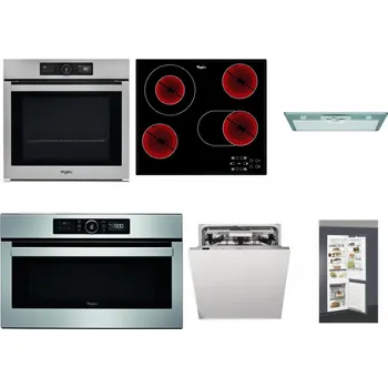 Set domácích spotřebičů WHIRLPOOL AKZ9 9480 IX + WHIRLPOOL AKT 8190/BA + WHIRLPOOL AKR 650/1 IX + WHIRLPOOL ABSOLUTE AMW 730 IX + WHIRLPOOL WIO 3T133 PLE + WHIRLPOOL ART 66112