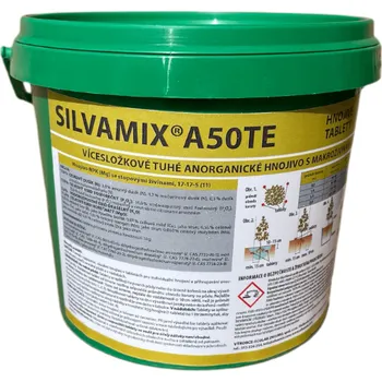 Hnojivo ECOLAB Hnojivo pro ovocné stromy a keře SILVAMIX A50 TE, tablety A50 TE, kbelík 1 kg