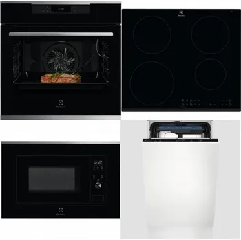 Set domácích spotřebičů ELECTROLUX KOEBP39X + ELECTROLUX LIR60430 + ELECTROLUX LMS2203EMX + ELECTROLUX EEM23100L
