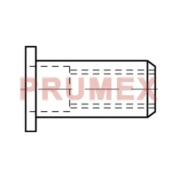 Matice Matice nýtovací s plochou hlavou M6 (0,5-3,0)