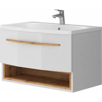 Koupelnový nábytek Lavedo Stellantis White 80 koupelnová skříňka s umyvadlem